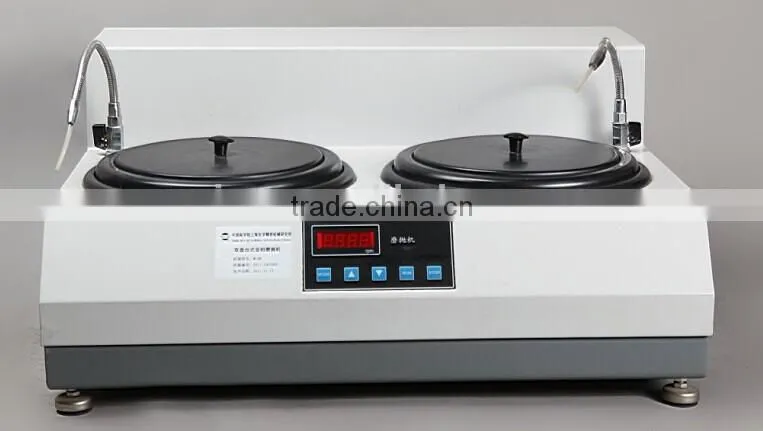 Metallographic double disks specimen desktop polishing and grinding machine