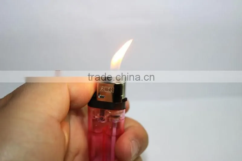 Cheap price transparent color flint disposable lighter