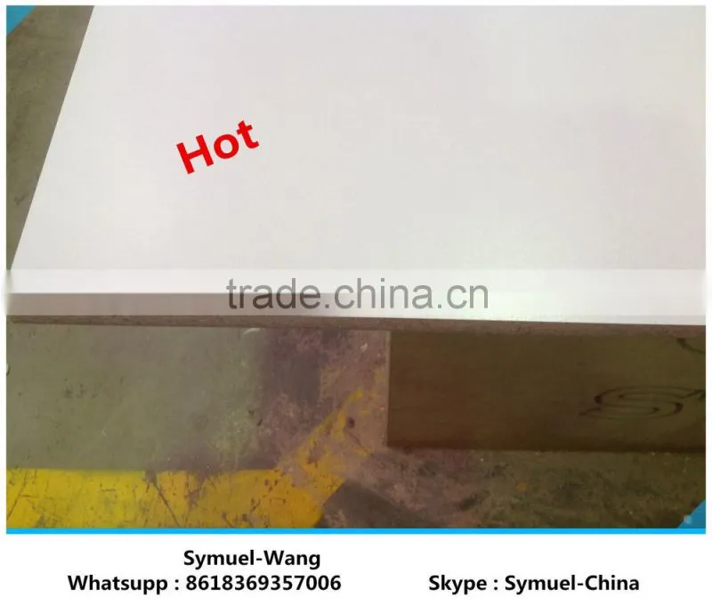 Hot sales 18mm Chinese UV chipboard / particle board / plywood sheet for kicken