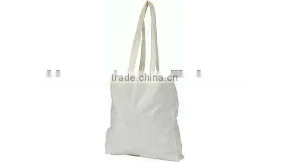 Natural plain cotton eco shopping bag
