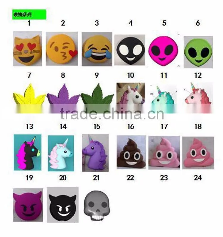 (Cartoon Emoji) Hot Promotion horse corn emoji purple unicorn power bank mint unicorn charger emoji power