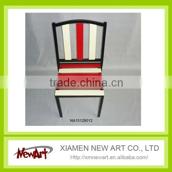 Install Screw strong antique wooden chairs for children