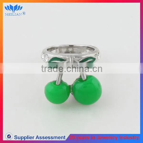 EUROPE STYLE ZINC ALLOY FASHION RING CHERRY LATEST GOLD FINGER RING DESIGNS