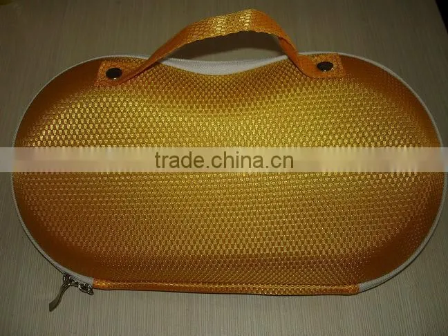 Dark grain cloth covered EVA bra case