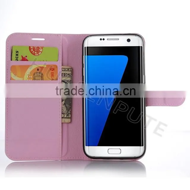 China Supplier Smartphone Leather Pouch for Samsung Galaxy S7 Edge Case