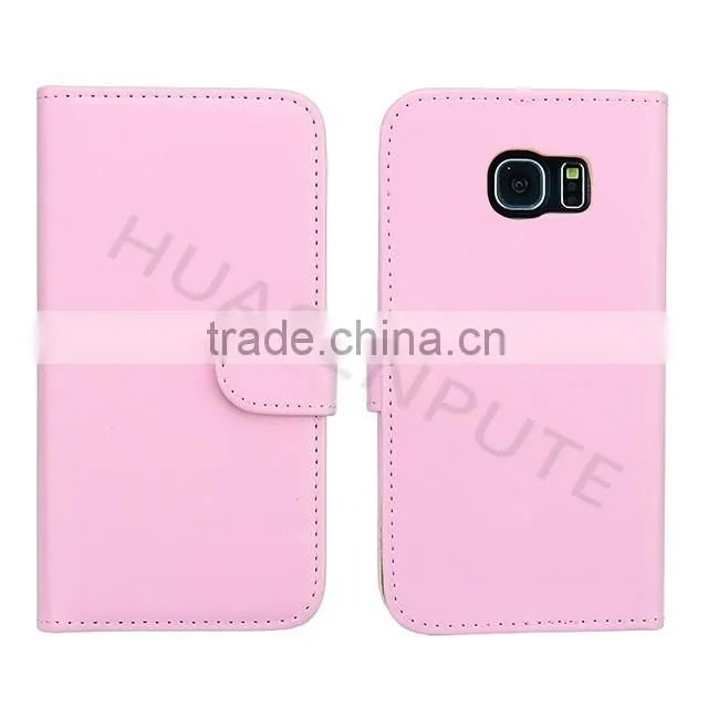 New! Flip PU Wallet Leather Case Cover For Samsung Galaxy S6 Edge Wallet Leather Case