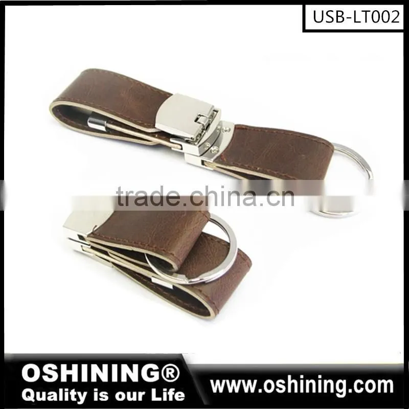 Promotional high quality leather usb for gift
