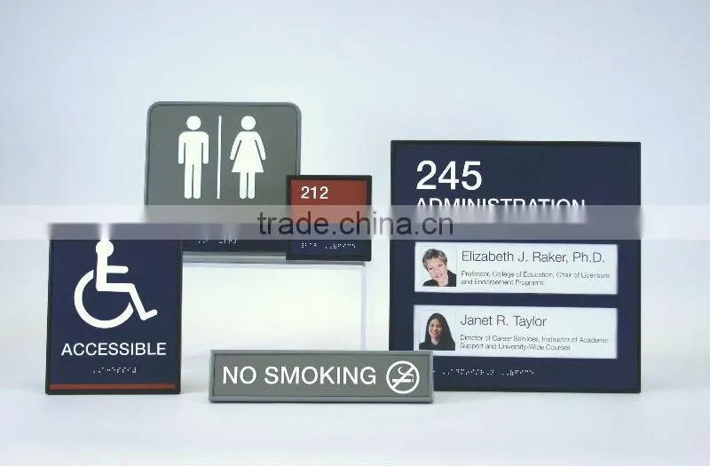 Credit card sign board holder for counter display