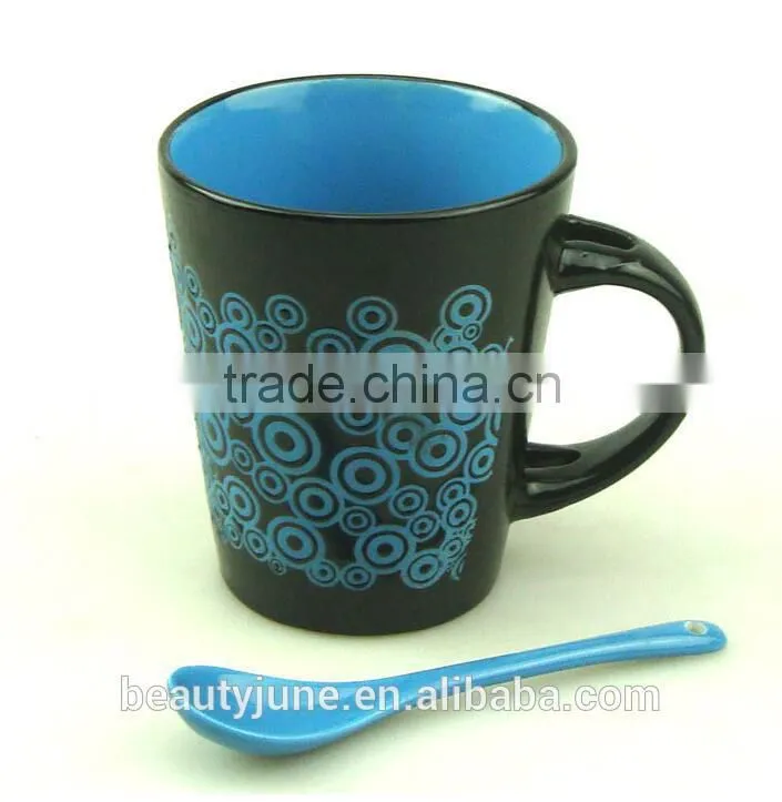 white ceramic mugs personalised mugs with spoon for christmas best selling products