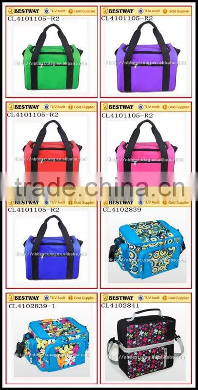 Luxury 6 can pack cooler bag, aluminium foil cooler bag