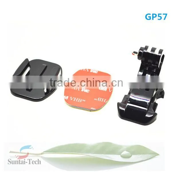 Gopros accessories J-Hook Buckle Flat Mount with 3M sticker, for Go Pro Heros 4 3+/3/2/1 GP57