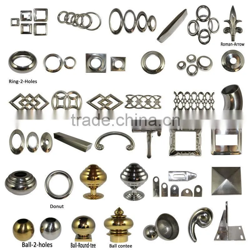 SS304 balustrades stainless steel decorative parts