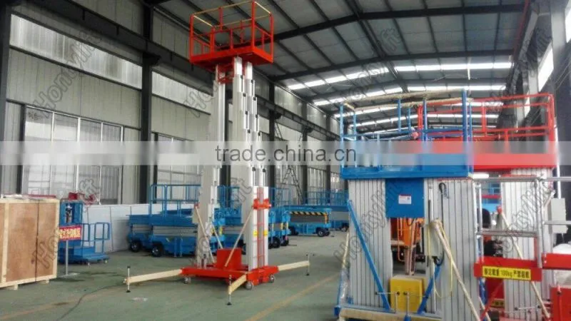 Mobile electric aluminum aerial lifting work platform