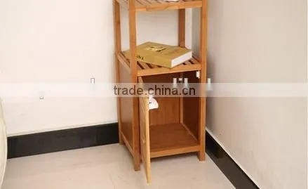 Natural Bamboo Bathroom Shelf Bamboo Corner Rack