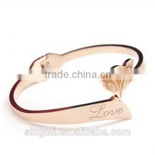 Exquisite silver fox bracelet smart cute fox charm bracelet textured cuff bracelet carved letter bracelet