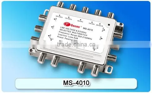 Hot Selling 4 SAT inputs & 6 output Satellite Multiswitch