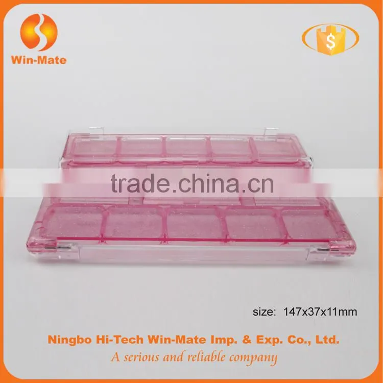 Cute pink fold eyeshadow with lucid cap cosmetic box