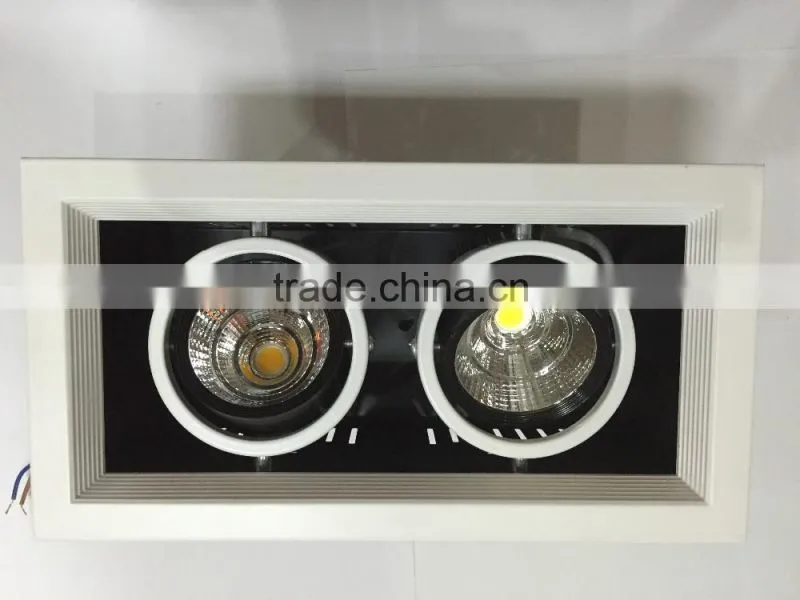 2X5W Square recessed grille light ceiling light 10w ceilling for hotel