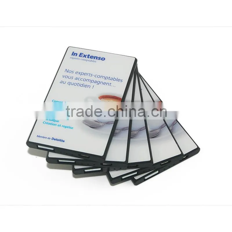 2015 best sale ATL brand slim business name card li-polymer power bank 2200mAh for promotional gifts