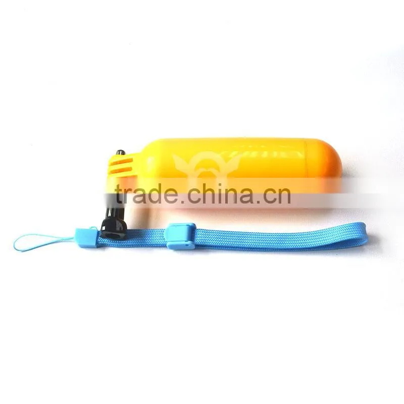 Floaty bobber with strap and screw for Gopro Hero 3+/3/2/1, Yellow & Orange