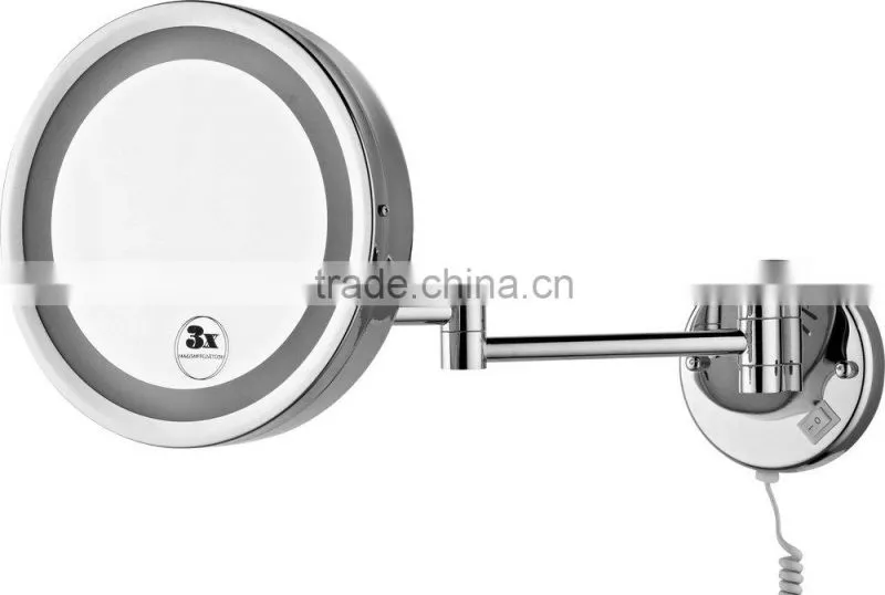 2014 new design bathroom bath double side make up mirror table mirror for shower