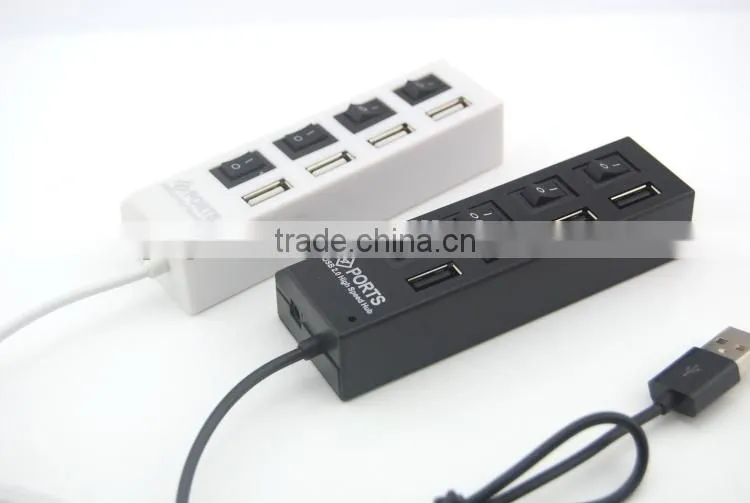 Computer 2.0 Hi-speed 4 Port Usb Hub Support 500GB HDD