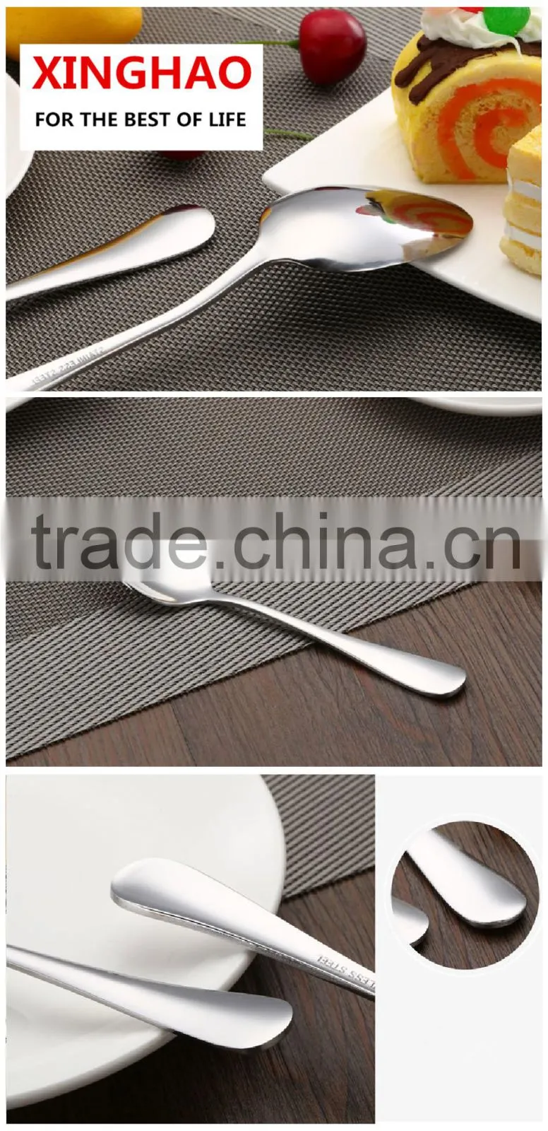 Modern Wide-used Stainless Silver Spoon Set at Bulk Price