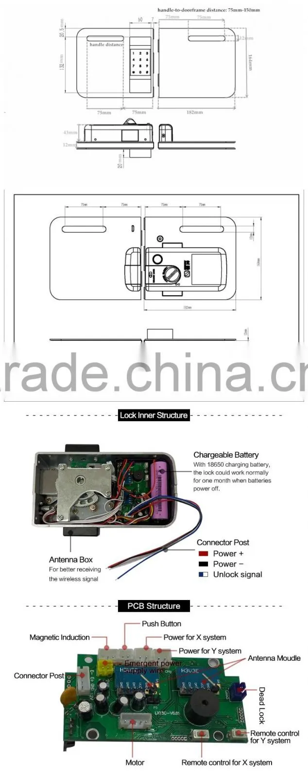 High security glass door (LY15CR2-11BM)