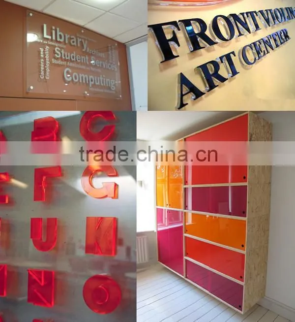 advertising light box white color acrylic sheets