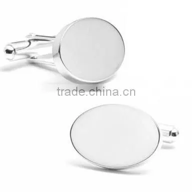 Infinity Edge Oval Engravable Cufflinks