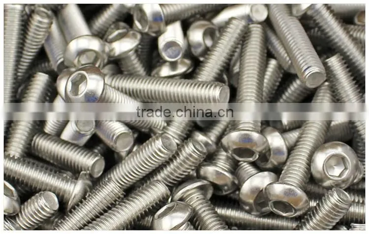 Pan Head Hex Socket Screw Stainless Steel Round Head Hex Socket