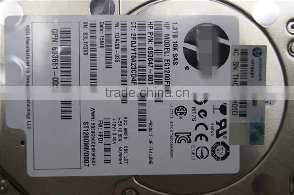 718162-B21 V2 G8 1.2TB 6G 10K 2.5 SAS SC server Hard Drive