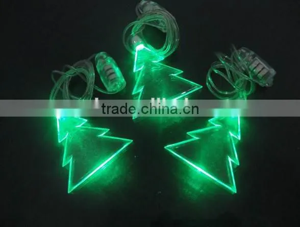 2016 hot sales fashion led necklace flashing led necklace