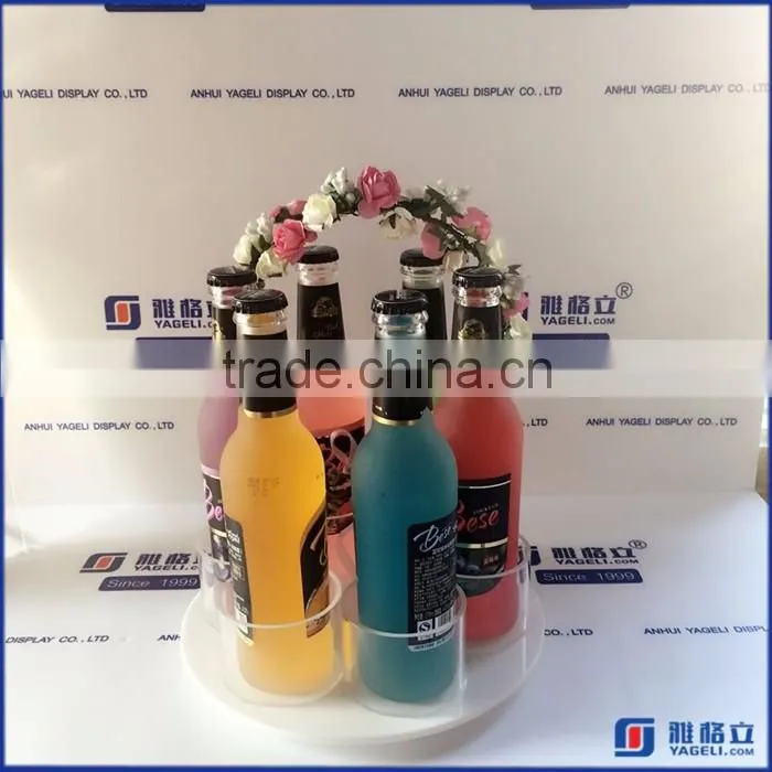 clear acrylic customized acrylic beer holder acrylic wine holder high quality for pub