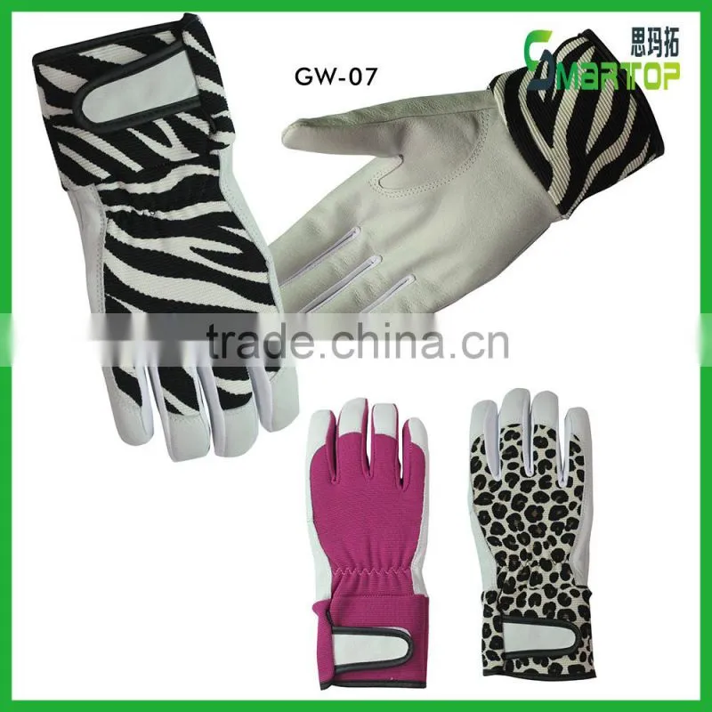 fashion Zebra-stripe custom baseball batting gloves