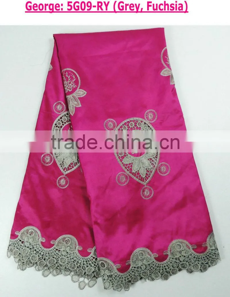 hot sale new fashion raw silk george for garment new design
