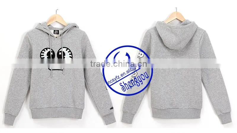 Custom 65 cotton 35 polyester hoodie with embroidered
