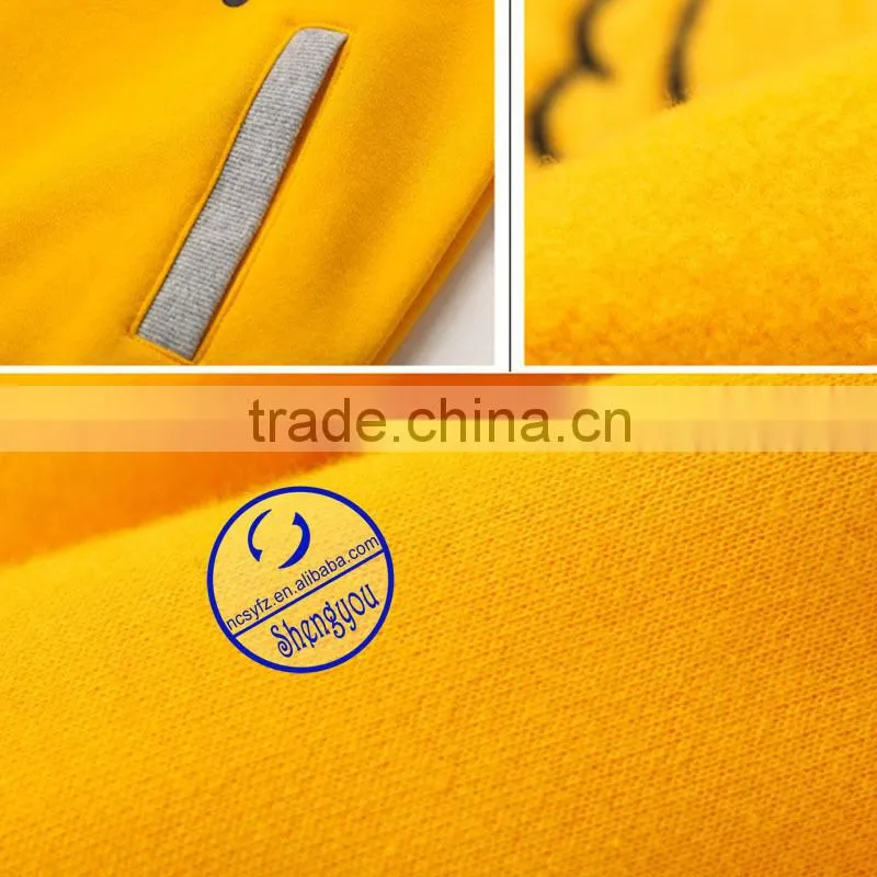 Wholesale custom 100 polyester mens two color sweatshirt with pocket