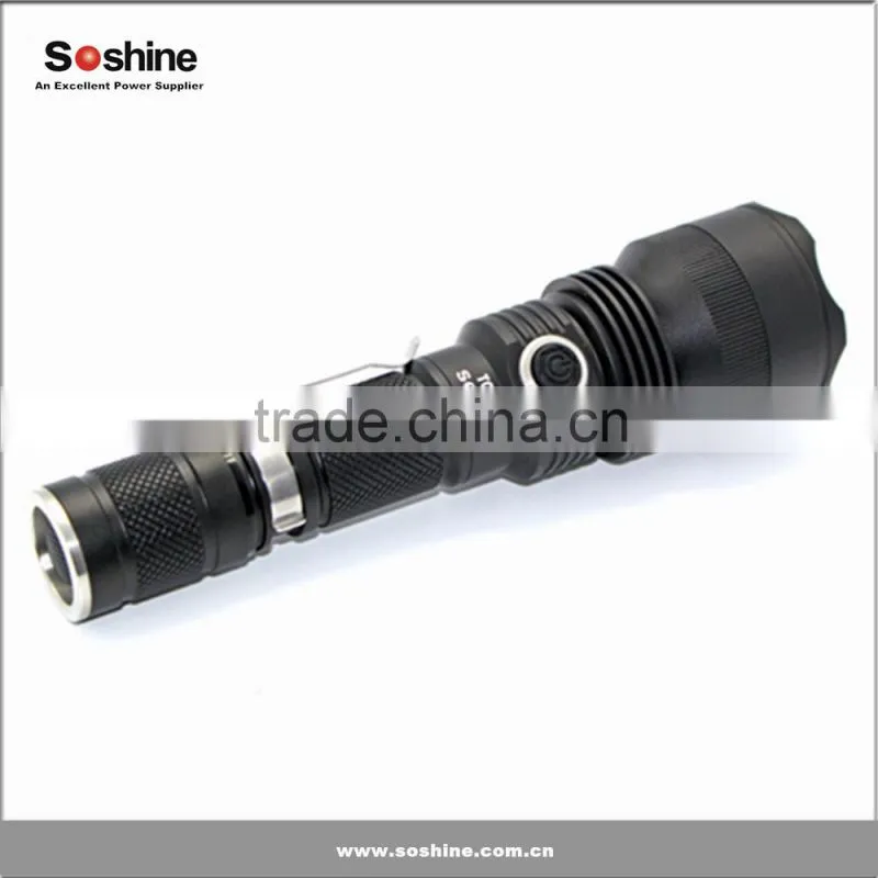 Original Soshine TC6CS LED 960 lumens 18650 rechargeable Tactical led Flashlight torch
