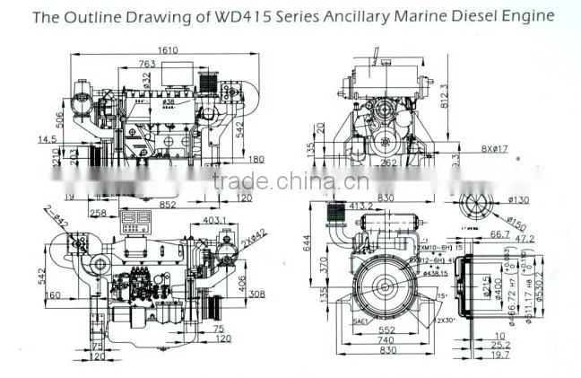 Steyr WD415 series marine main diesle engine