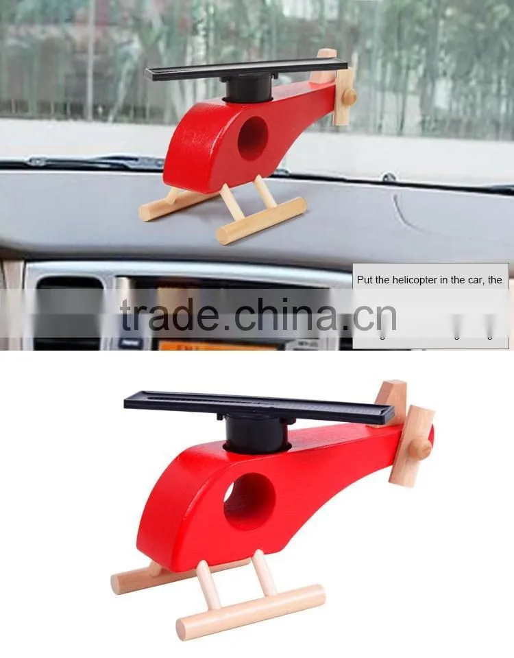 wooden solar energy powered Helicopter educational kit