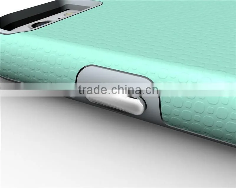 High impact hybrid hard +soft touch armor rugged case for apple iphone 6 cell