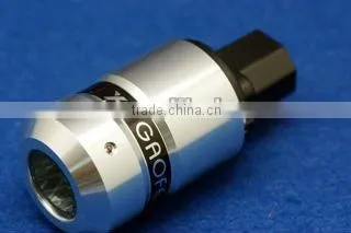 Hi-End Rhodium Plated US Male power Plug IEC female connector