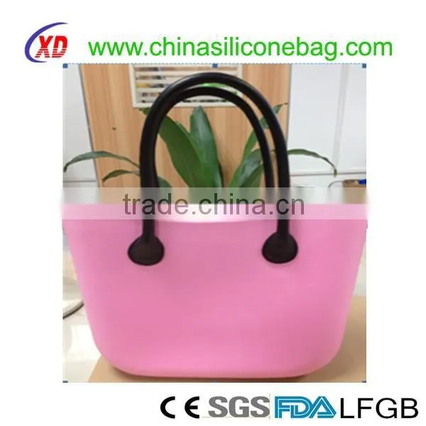 Large Capacity Fashion Silicone handbag Soft Bag Cheap Designer for Women Tote Shopping Bag