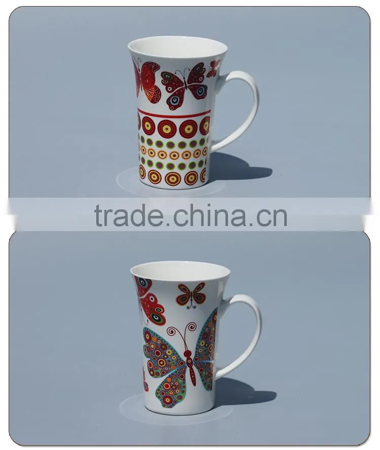 Li Ling Ceramic Factory sale cheap ceramic mug with spoon