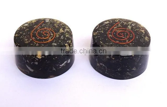 Black Tourmaline Stone Orgonite Tower Buster