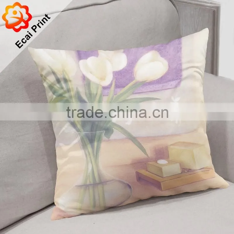 Hot sale invisible zipper wholesale digital printing pillow cover
