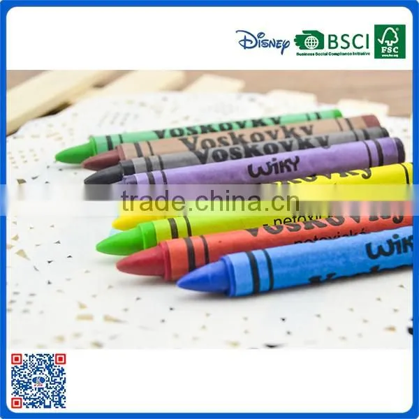 2016 wholesale environmental protection 8 color crayon into paper box for art