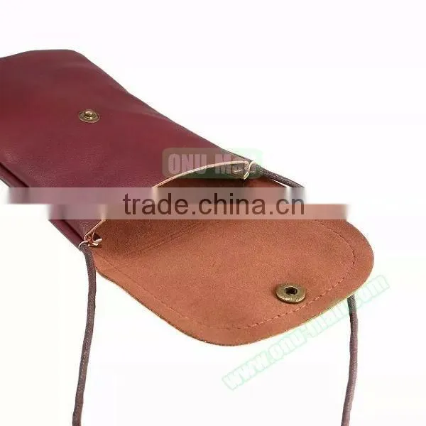 New Fashion Cell Phone Shoulder Strap Bag, Leather Case Cover for 5.7 Inch Mobile Phone