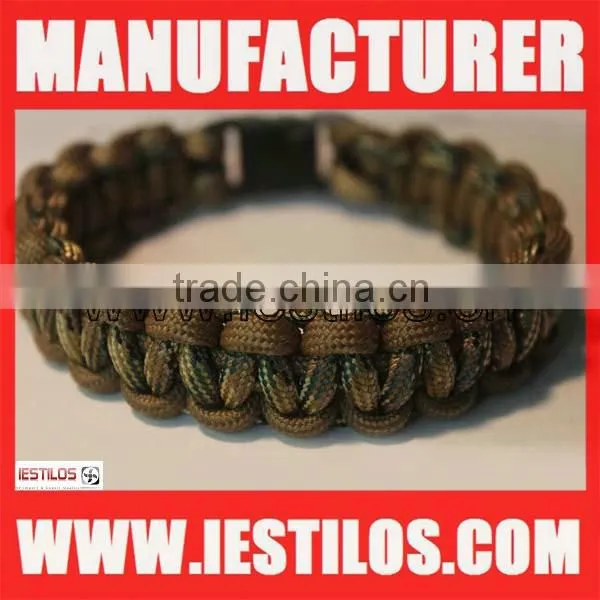 2015 classic style wholesale velcro clasp 450 paracord bracelet